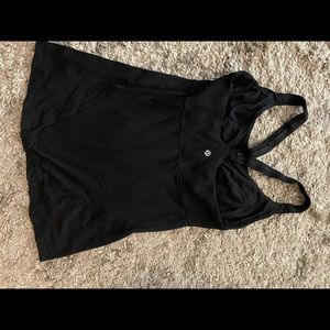 Lululemon built in bra tank black